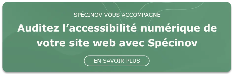Spécinov vous accompagne : auditez l'accessibilité numérique de votre site web avec Spécinov