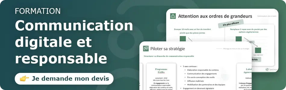 Accéder à la page de demande de devis pour une formation communication digitale et responsable